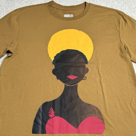 Target Black History Month Shirt Adult XL Queen Goddess Yellow Black Girl Magic - Picture 3 of 5